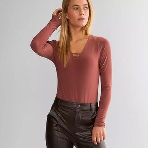 Pink Long Sleeve Bodysuit